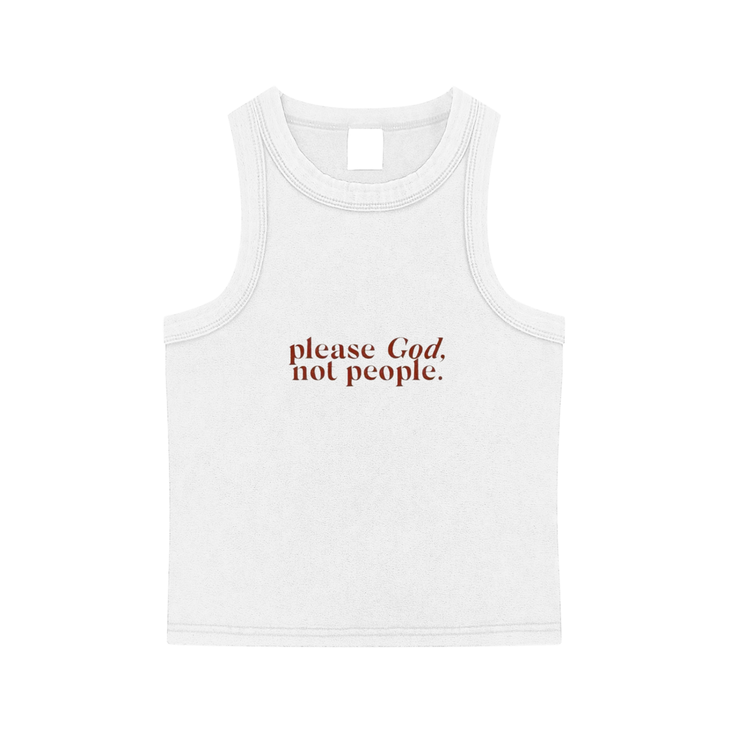 PLEASE GOD NOT PEOPLE TANK TOP