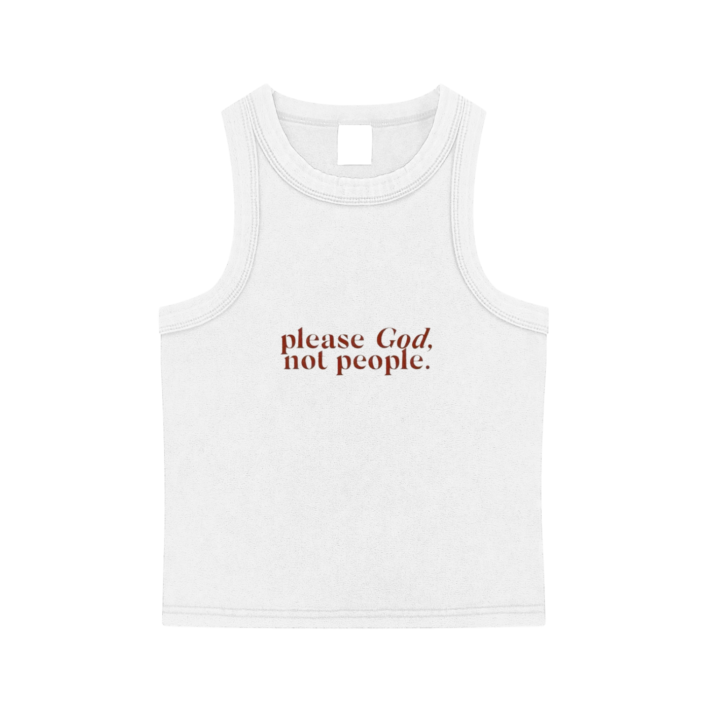 PLEASE GOD NOT PEOPLE TANK TOP