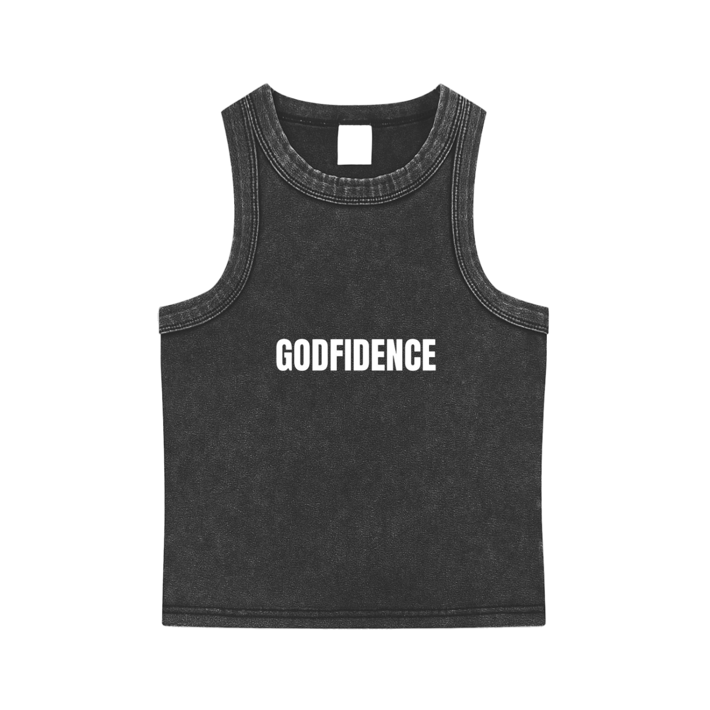 GODFIDENCE SNOW WASHED TANK TOP
