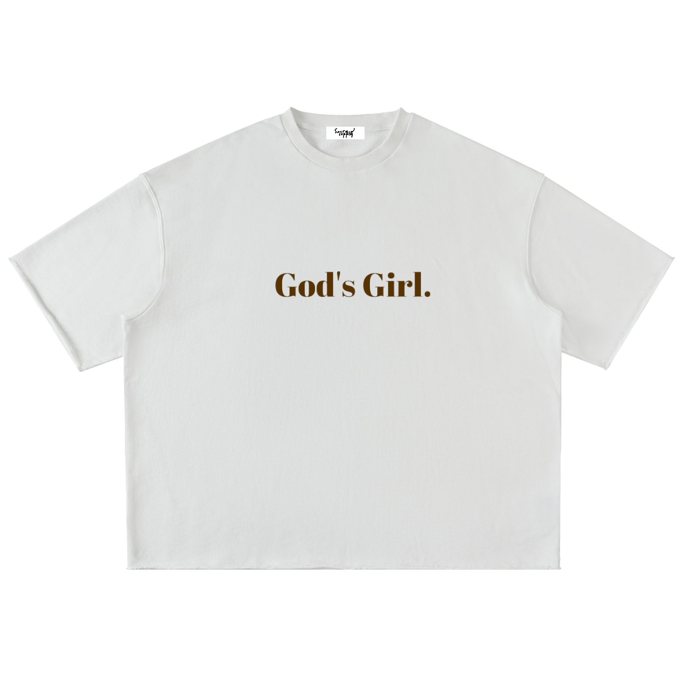 Washed Rolled Hem Half Sleeve T-Shirt