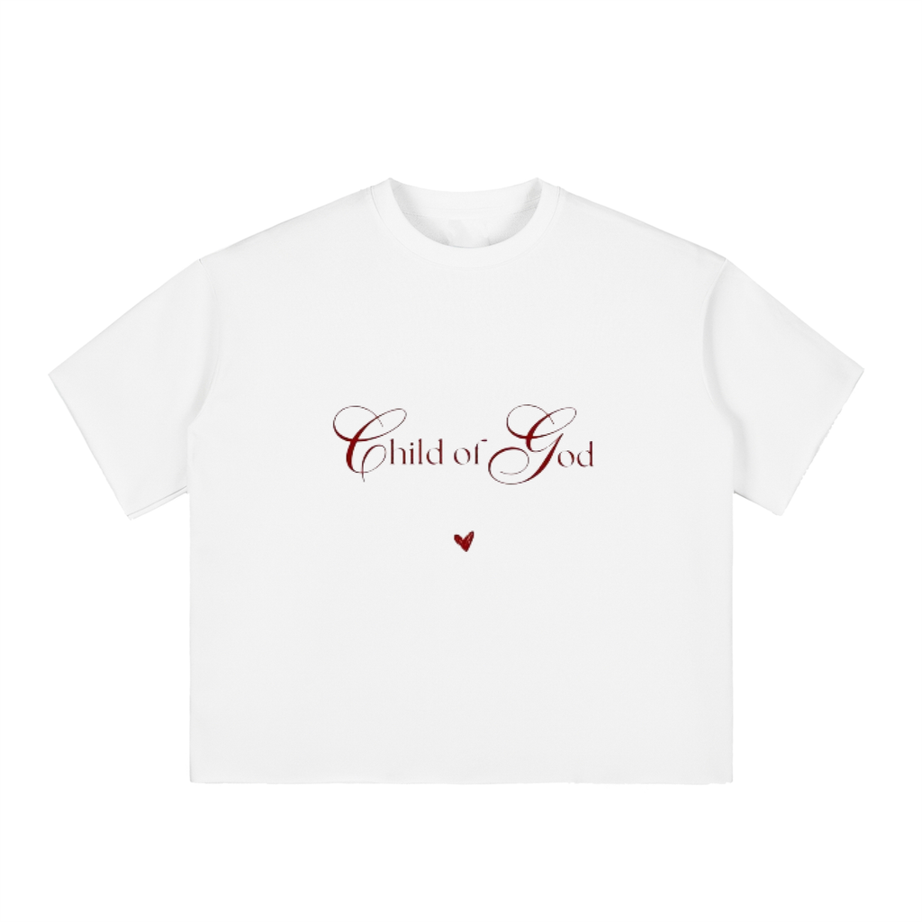 CHILD OF GOD BOXY RAW EDGE T-SHIRT