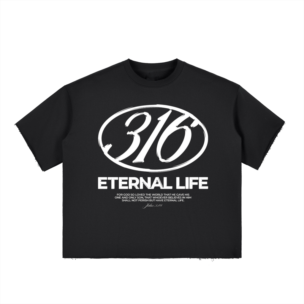 Eternal Life Raw-Edge T-Shirt